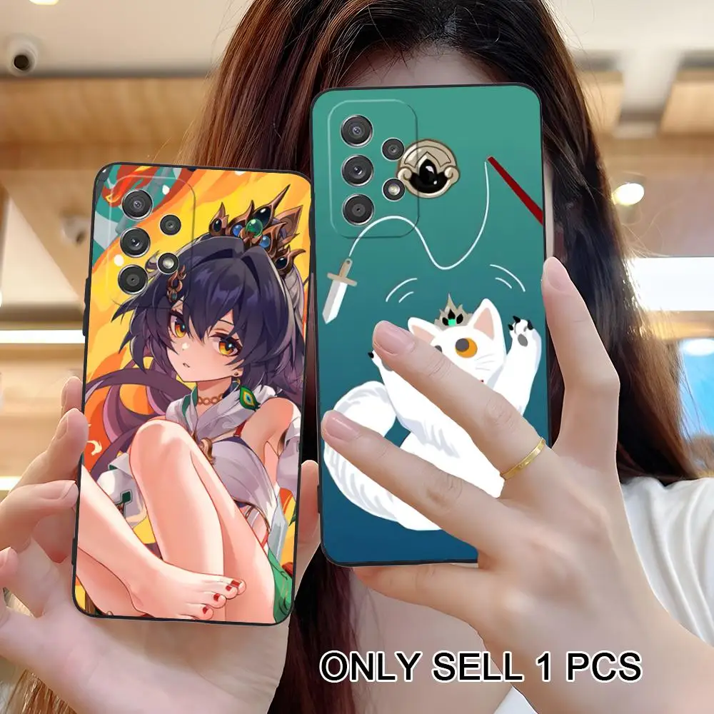 HSR Yunli Phone Case for Samsung Galaxy A57 56 55 54 53 52 51 37 36 35 34 33 32 31 5G Soft TPU Shockproof Cover