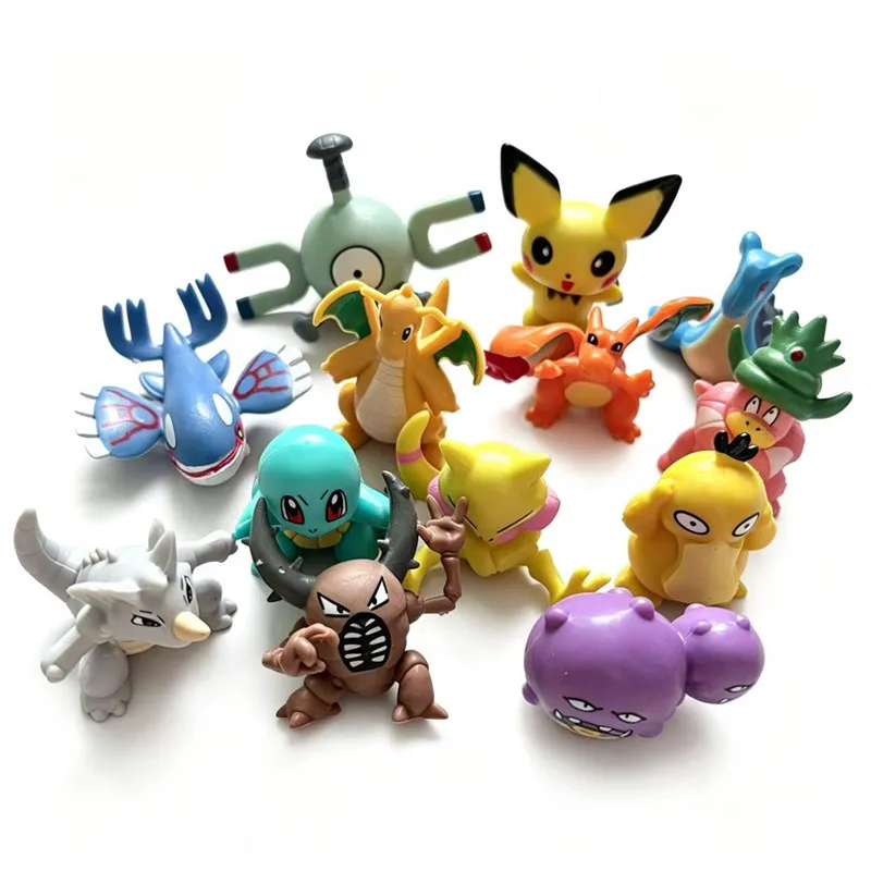 24-72 Stück Pokemon Anime-Figuren Pikachu Actionfiguren 4-6cm Cartoon Mini Haustier Dekorative Sammlermodelle Puppen Spielzeug Geschenk – Detail 5