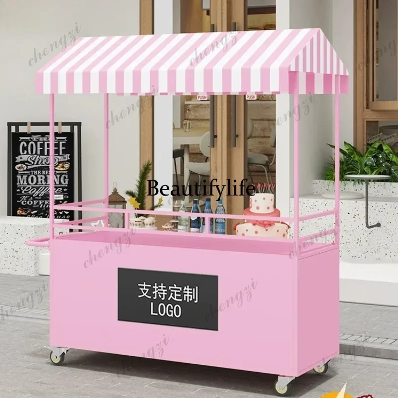 A49 Entrepreneurship stall dining cart trolley outdoor mobile multi-functional barbecue night market breakfast cart