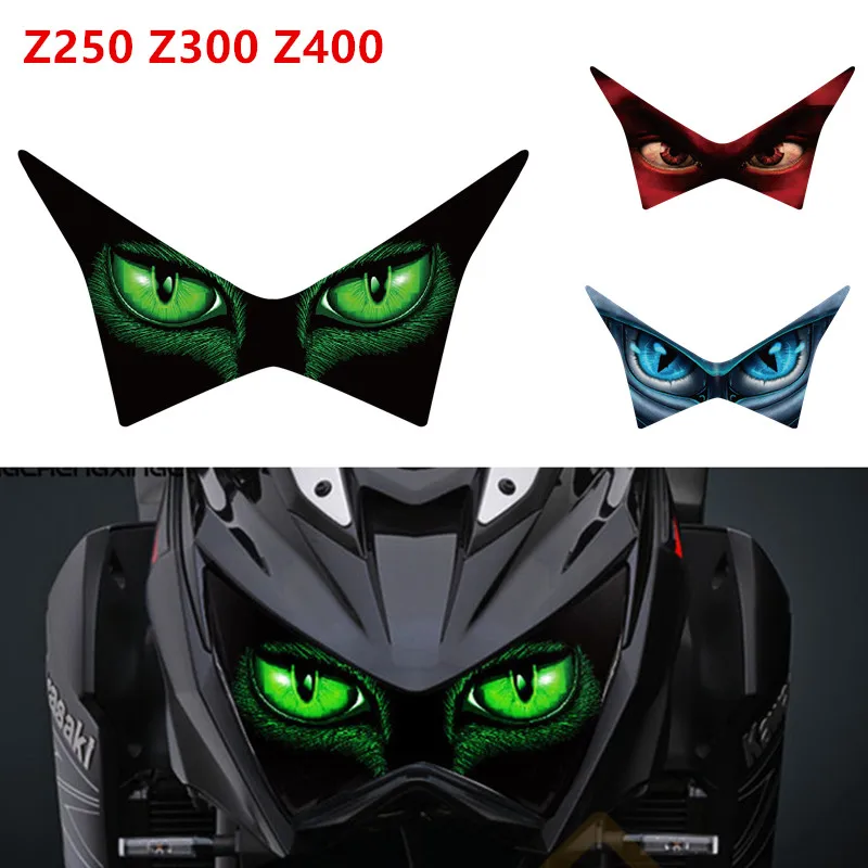 Motorcycle headlight protection sticker Front Fairing Headlight Sticker Guard Sticker for kawasaki Z250 Z300 Z800 2015-2018 2016