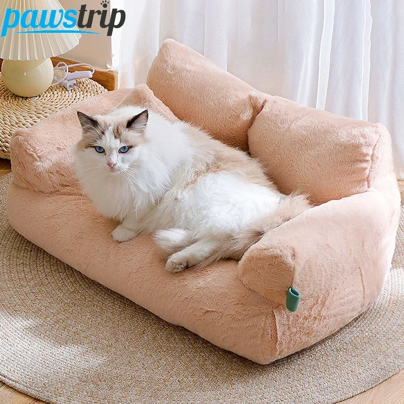 Luxury Cat Bed Sofa Winter Warm Nest Pet Bed for Small Medium Dogs Cats Comfortable Plush Puppy Bed Pet Supplies dog house tent