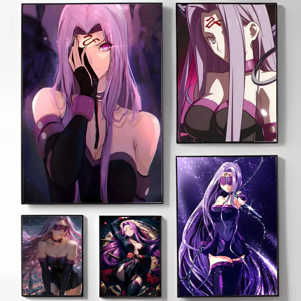 Myth Fantasy Gorgeous F-Fate Medusa Poster High-definition Art Sticker Self Adhesive Waterproof Home Decoration