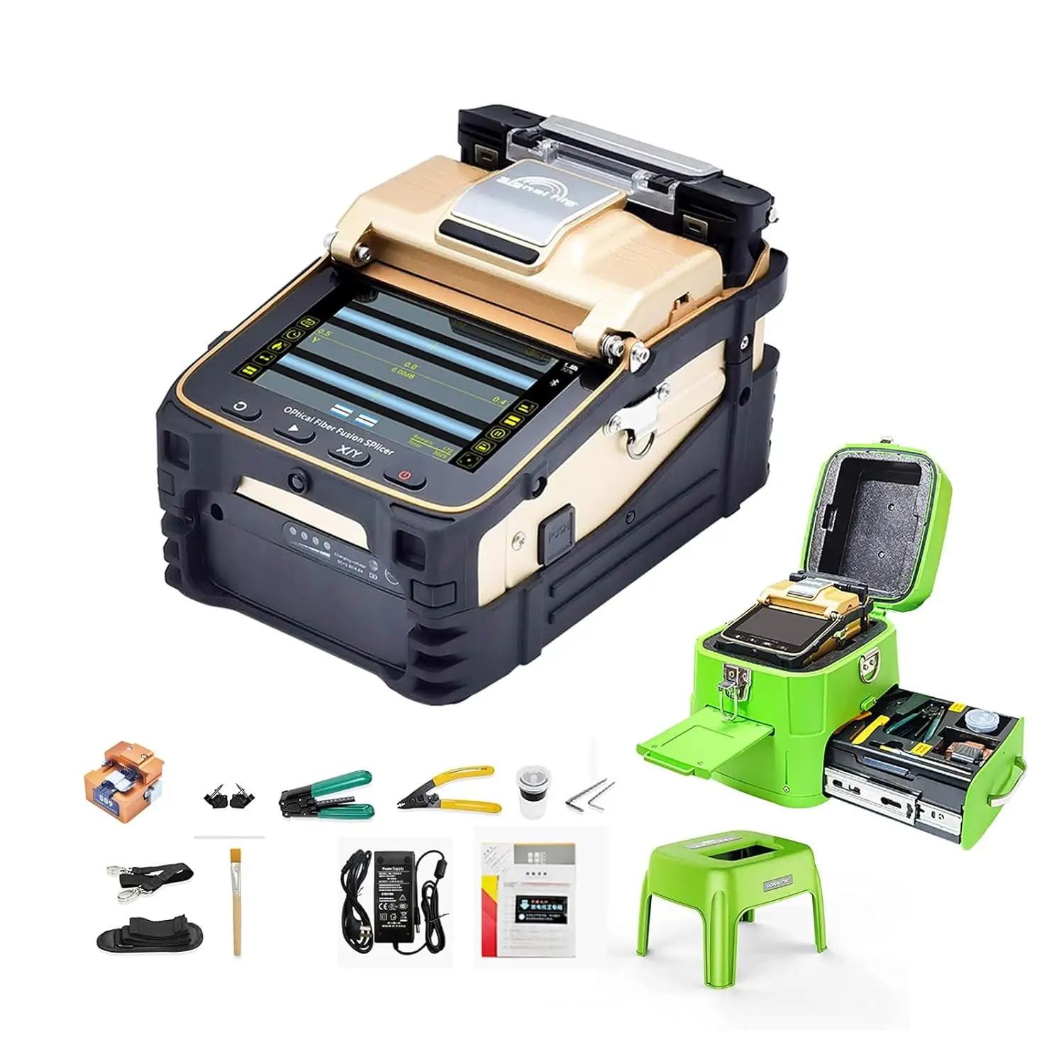 Signal Fire Optical Fiber Fusion Splicer AI-8C Automatic Intelligent FTTH Optic Fiber Welding Splicing