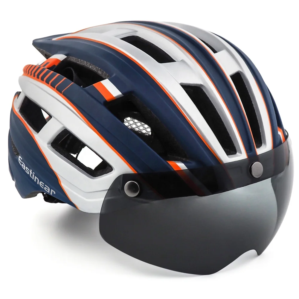 Urban Bicycle Helmet Casco Bici Adult Goggle Safety Mtb Road Bike Helmet Electric Eye Sheid Cycling Men Riding Helmet