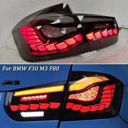 Car LED Tail Light For BMW F30 M3 F80 316i 318i 320i 330i Rear Fog Lamp + Brake Lamp + Reverse + Dynamic Turn Signal