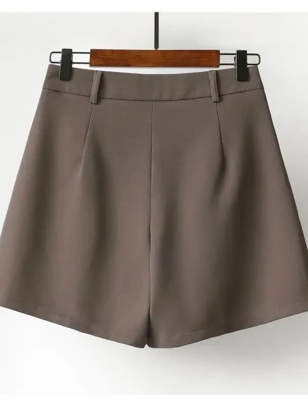 

High Waist Summer Suit orts for Women Thin Loose Cleanfit Sle Casual Pants PVC Material mid Waist for All Seasons