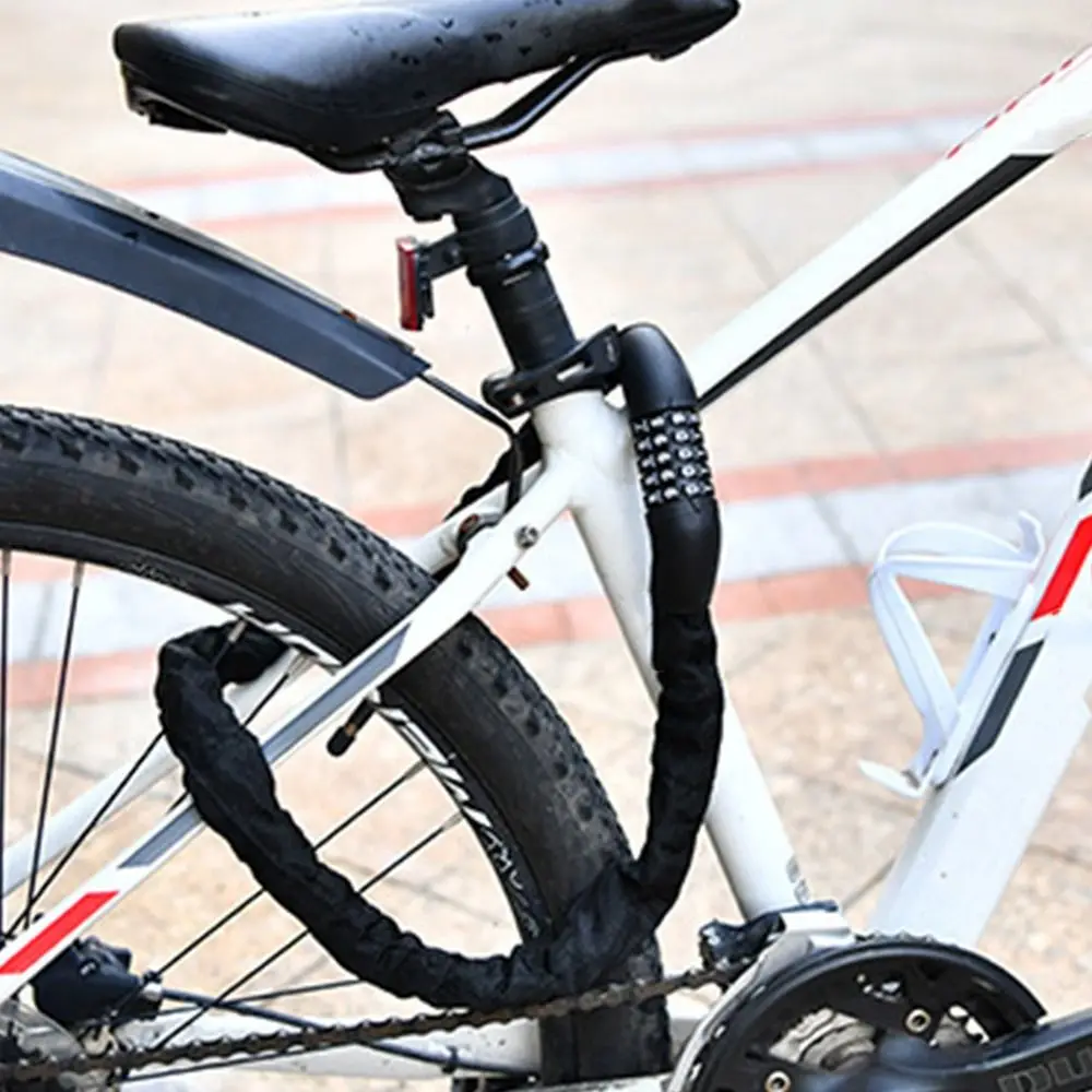 Candado de cadena antirrobo 5 dígitos – Acero para bicicletas - imagen 2