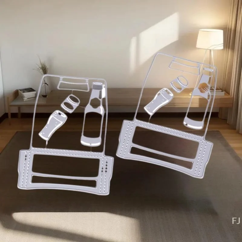 

Уникальные 1/2 шт. металлические трафареты, штампы для рукоделия, дизайн корзины для пивных бутылок, формы для декора фотоальбома для скрапбукинга