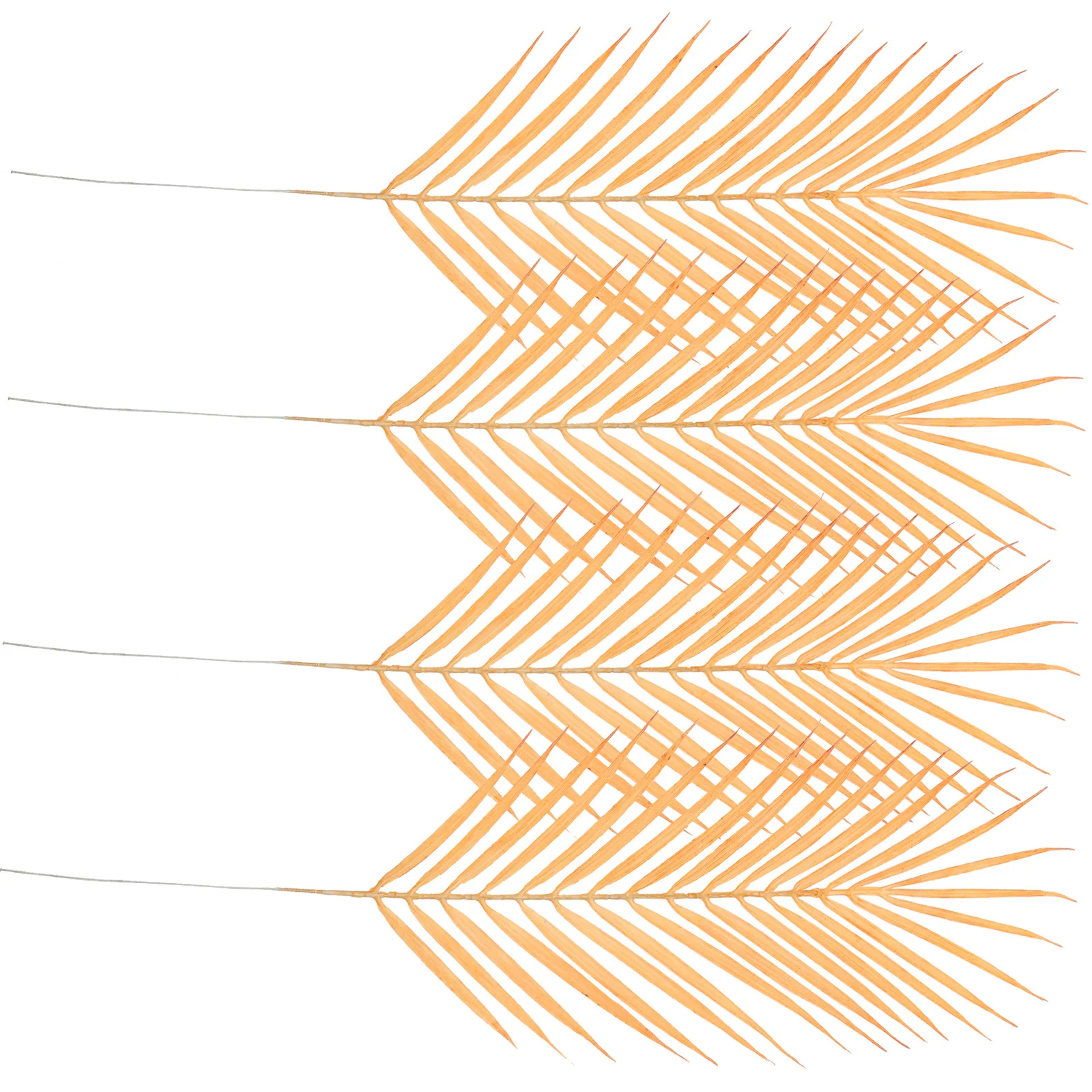 

4Pcs Artificial Faux Leaf Branches Decor Realistic Plastic Wire Stems Party Home Office Green Plant Decoration