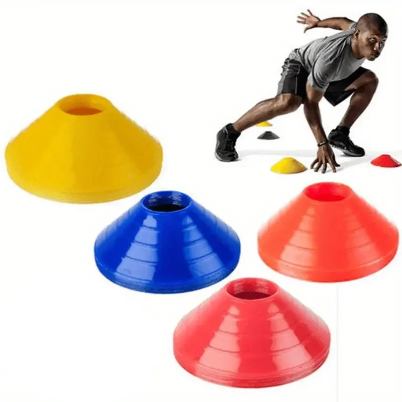 Soccer Training Sign Dish Pressure Resistant Cones Marker Discs Bucket Outdoor Basketball Football Training Sports Accessory