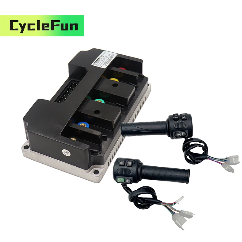 

NANJING Fardriver ND72260 Sine Wave Controller 48-72V DC 80A With T08 Throttle Electric Motorcycle Scooter Dirt Bike Accessories