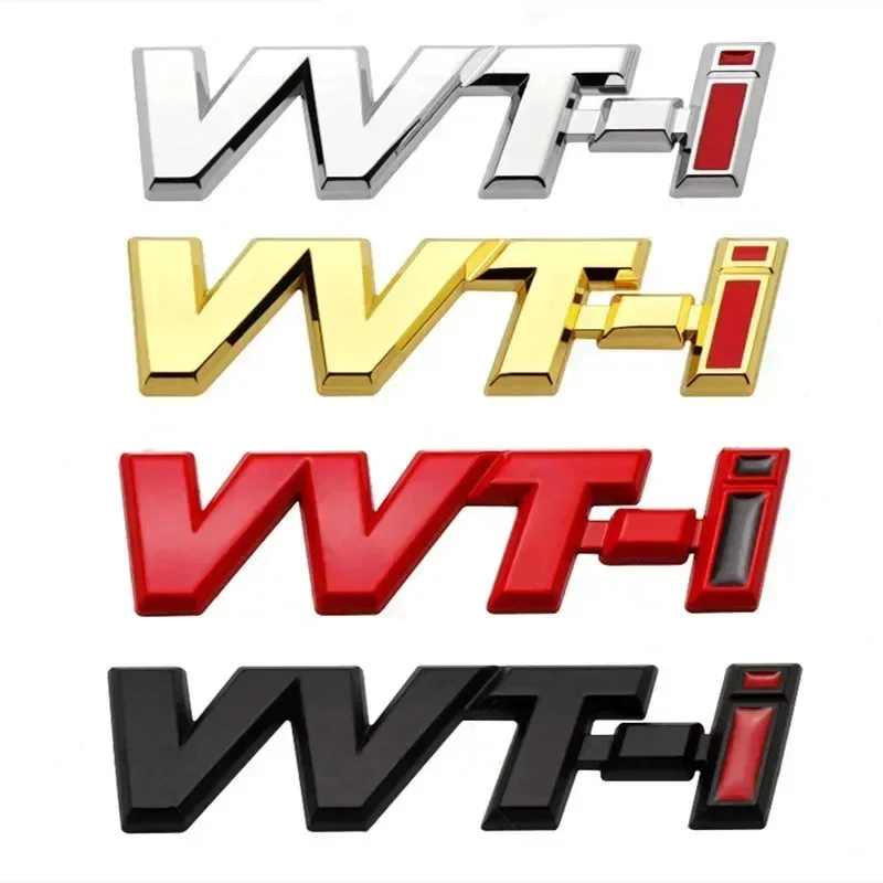 Car Sticker Fender Emblem Badge Decal For TOYOTA Dual VVT-i Camry  3D Metal VVTI Rear Trunk COROLLA YARiS Rav4 PRIUS Accessories