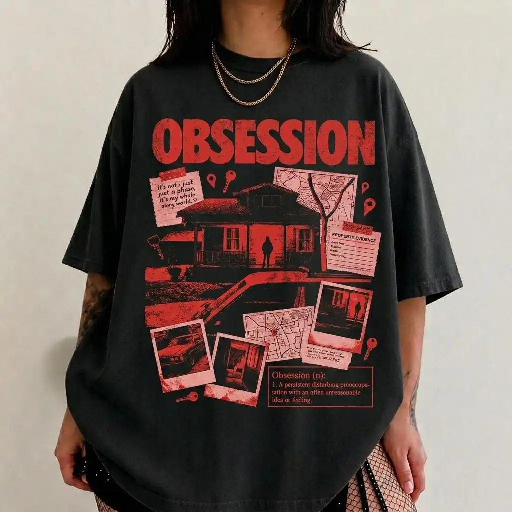 Vintage Obsession Movie T-Shirt, Frowning Nikki Graphic Tee, Gothic Horror Tee, Obsession 2026 Graphic Shirt, Halloween Gift