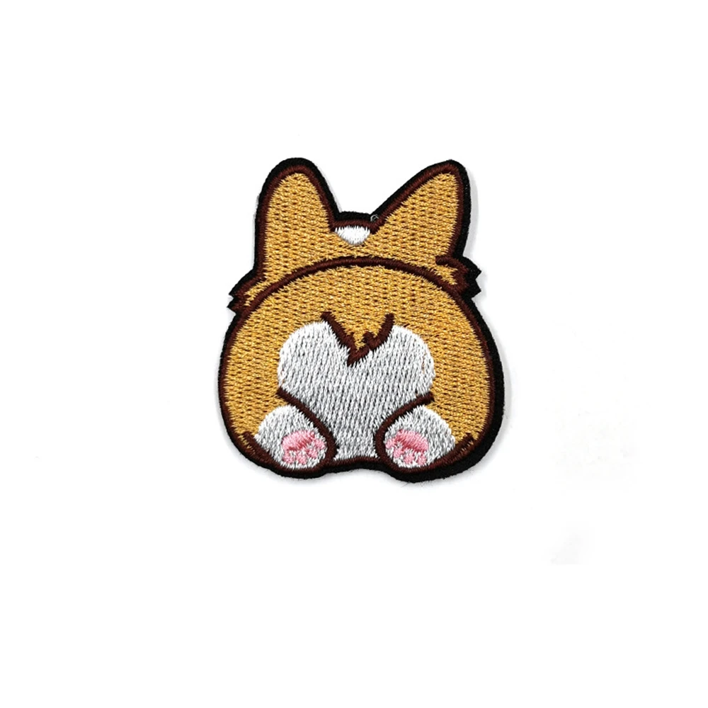 

On for Clothes Corgi Dachshund Corgi Badges Apparel Decoration Sewing Fabric Dog Pattern Appliques Patches Clothes Embroidery