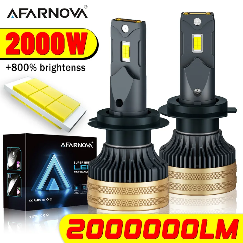 

LED Headlight Bulbs 2000W H11 H7 H1 2000000LM Led Super Canbus High power Car Lamps Fog Lamps Cars Light For LED Car Lights ﻿