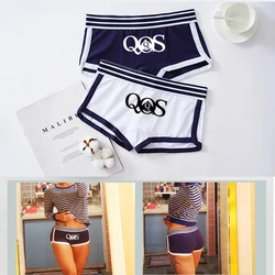 Picche QOS Boyshort Girls Boxer Pants biancheria intima Sexy per le donne mutandine carine per le signore biancheria intima di cotone confortevole corto