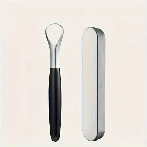 U-Shaped Stainless Steel Tongue Scraper for Oral Care - Efficient Removal of Tongue Plaque Dental Cleaning Tool
