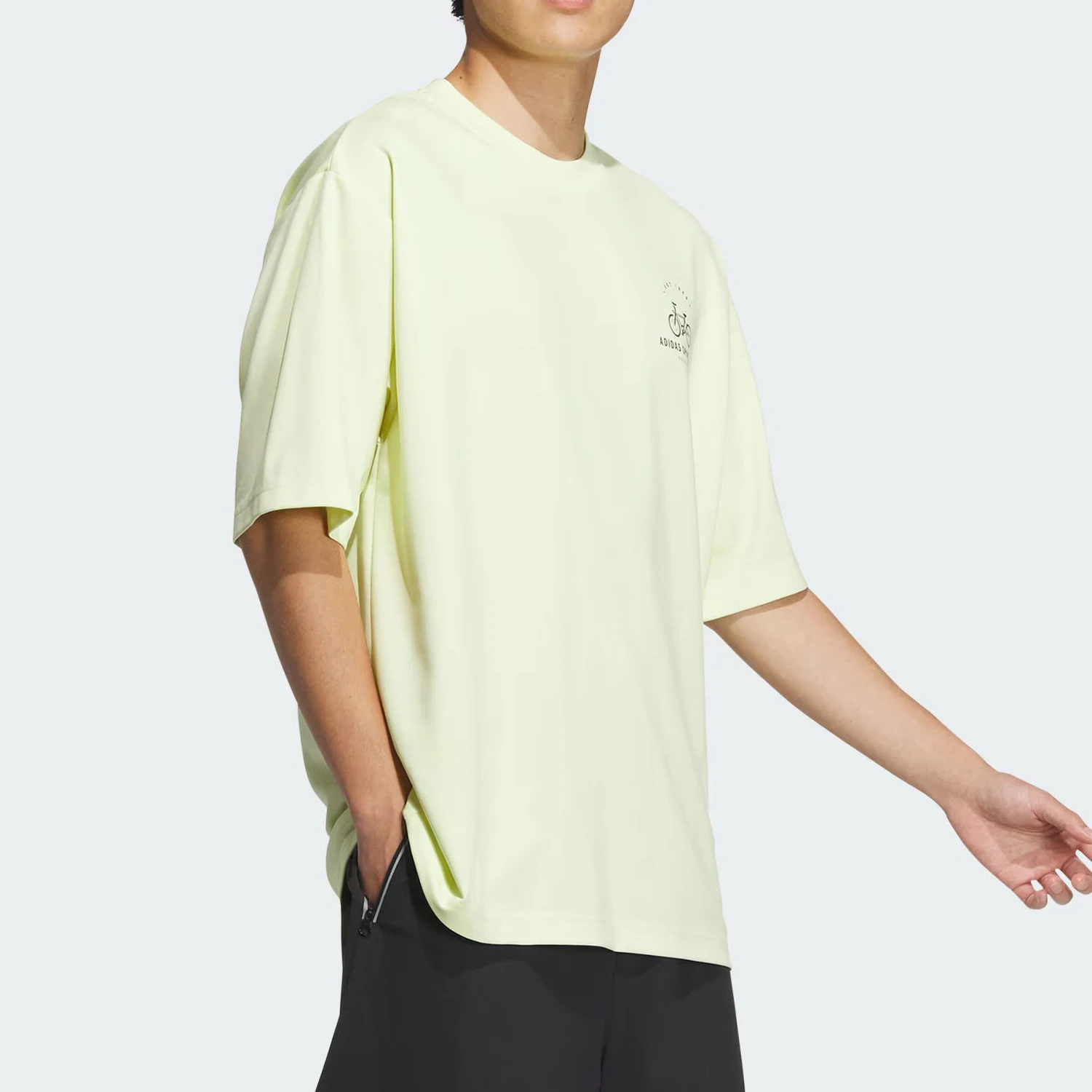 Adidas genuine new men's printed soft and skin friendly short sleeved T-shirt JN9447
