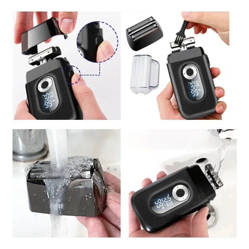 Original V515 Hair Removal Appliances 2 IN 1 Mini Electric Shaver Pocket Size Waterproof Razor Automatic Razor Trimmer