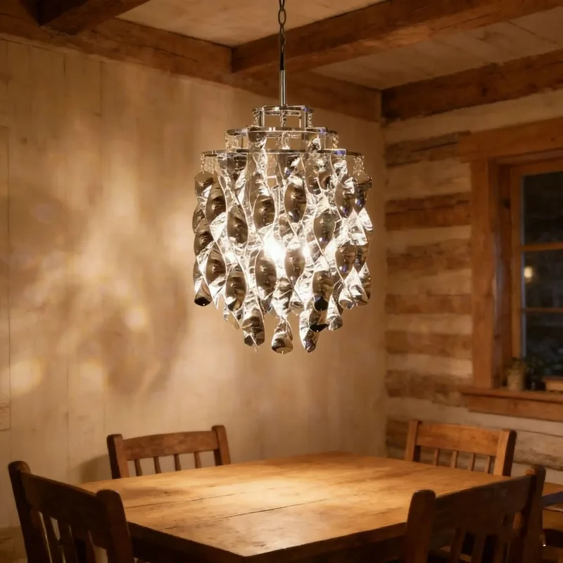 Artistic Waterfall Spiral Creative Chandelier Designer Personality Room Decor for Bedroom Exhibition Hall Pendant Light Luxury
