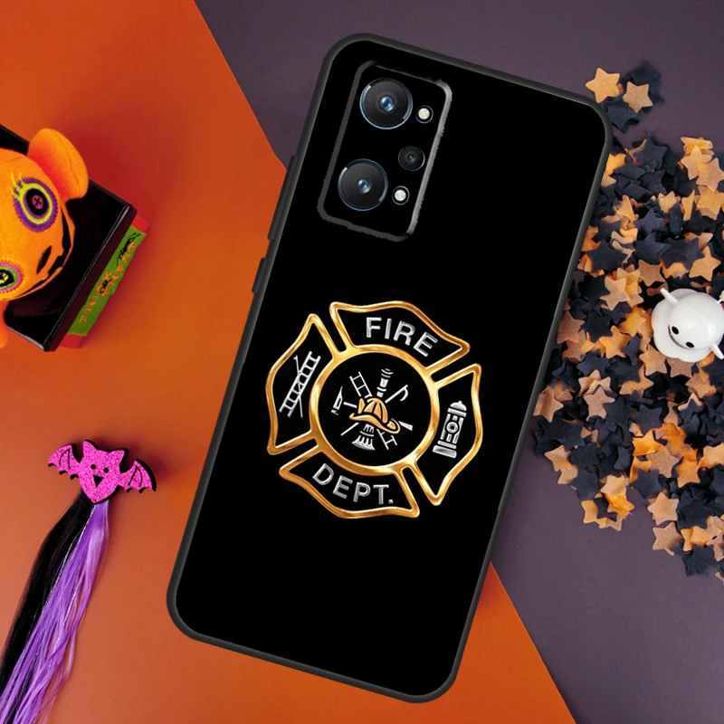 Firefighter Fire Department Fireman For Realme GT Neo 5 3 2 C55 C35 C33 C31 C30 C25 C21Y C15 C11 Realme 10 8 9 11 Pro Plus Case