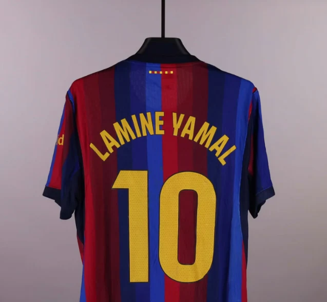 2026 Barcelona 3D Printed Football Jersey Men Summer Short-sleeved T-shirt Breathable Quick Drying Streetwear Clothing Unisex