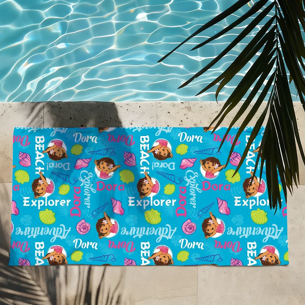 D-Dora the E-Explorer Summer Elements Print Quick Drying Beach Towels Are Suitable For Swimming Pools Camping Yoga And The Gym