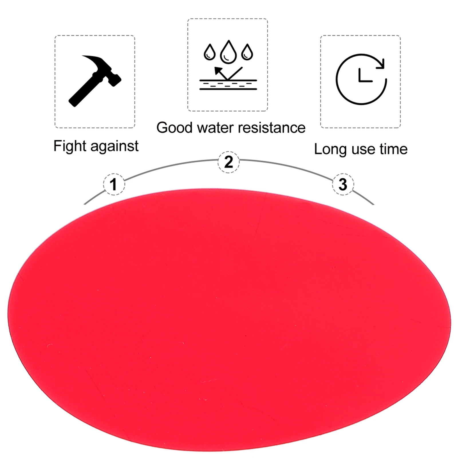 

10pcs Sunset Ambient Light Film Transparent Color Lamps 66mm Translucent Orange Round Gels Lightweight for Camera