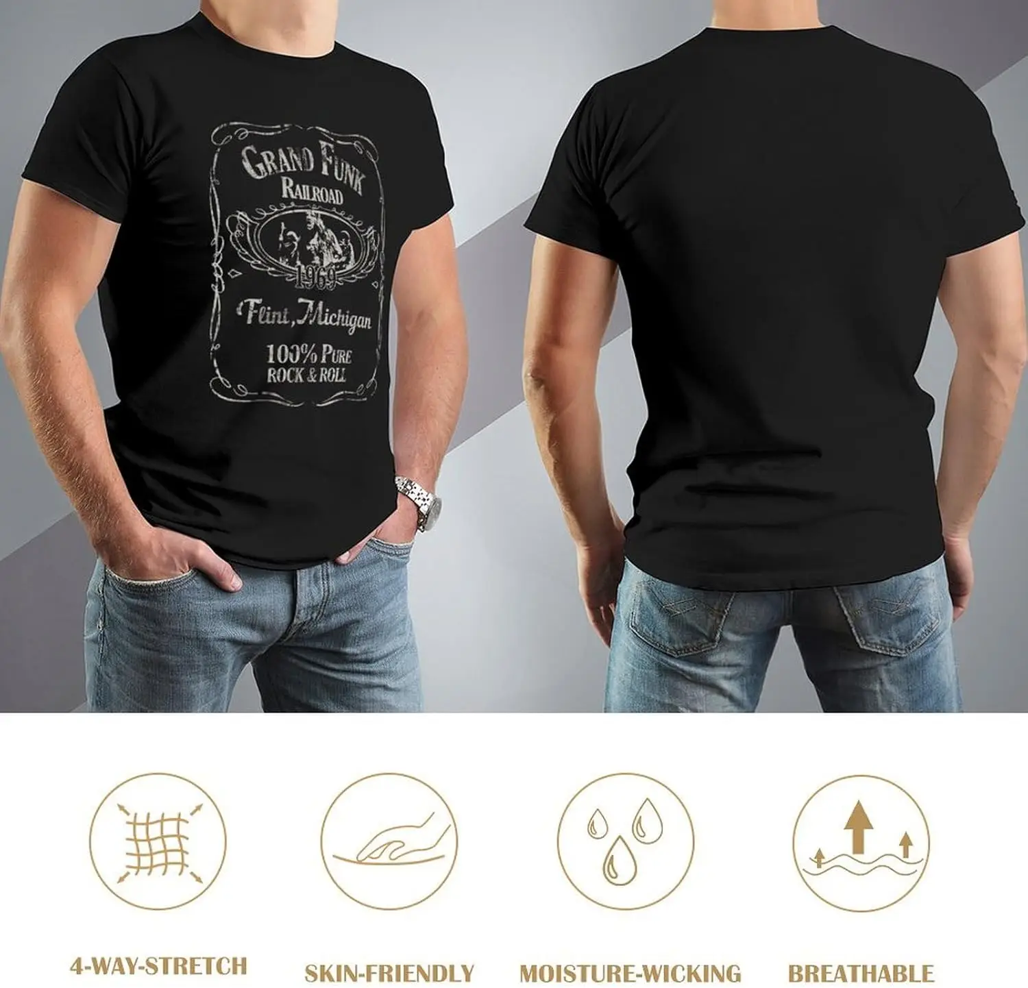 Camiseta masculina de manga curta verão o pescoço solto gráfico camiseta, 4x-grande