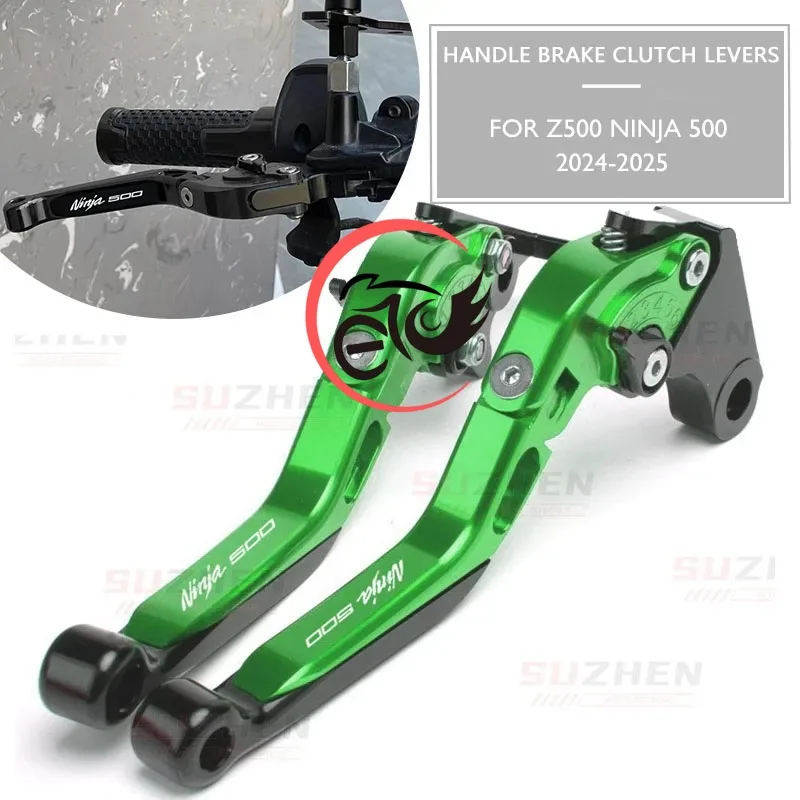 

High Quality For Z500 Z 500 NINJA500 NINJA 500 2024 2025 Motorcycle CNC Adjustable Folding Extendable Brake Clutch Lever