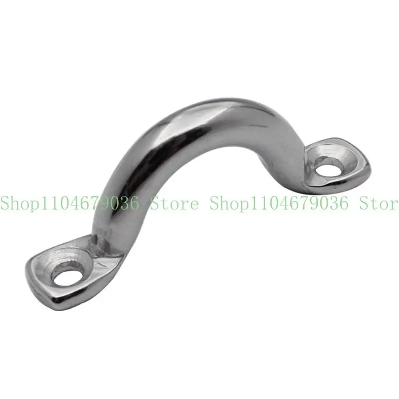 Stainless Steel Bimini Boat Top Pad Eye Deck Loop Strap Tie Down Point Footman Loop Used for Kayak Canoe Rigging