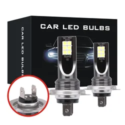 2Pcs H7 H4 LED Lamps Headlight Bulb Beam Kit 80W High Power LED Car Light Headlamp 6000K Auto Headlight Bulbs Car Fog Light