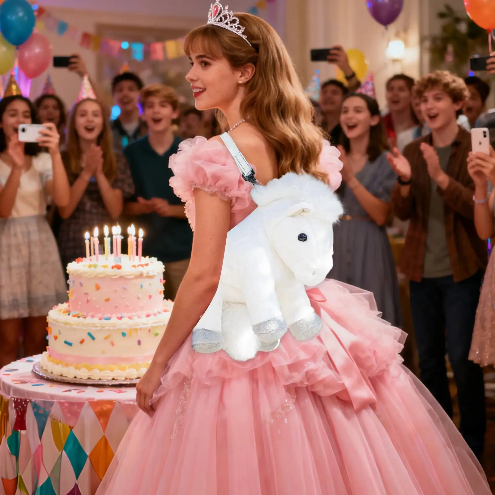 ぬいぐるみバックパック 馬の形 ソフトリュックサック キッズぬいぐるみバックパック 男の子 女の子 子供 男の子 幼稚園 小学校 保育園