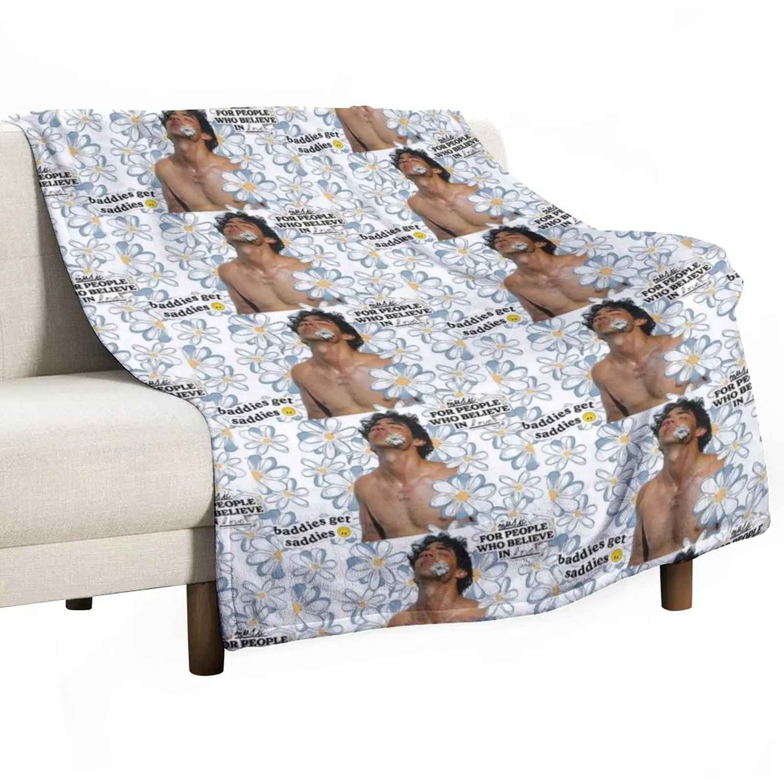 

Joe Jonas Throw Blanket anime Soft Plaid Retros Decoratives Blankets