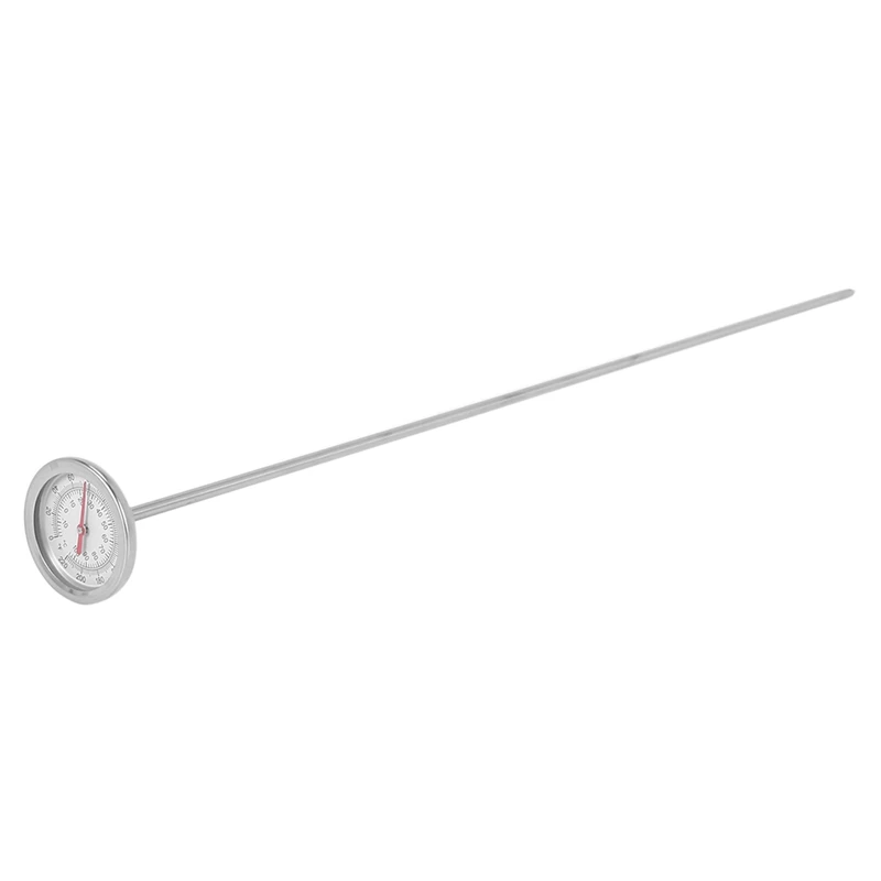 Long Stem Compost Soil Thermometer - Fast Response Stainless Steel 20 Inch - Measuring Probe - Fahrenheit And Celsius