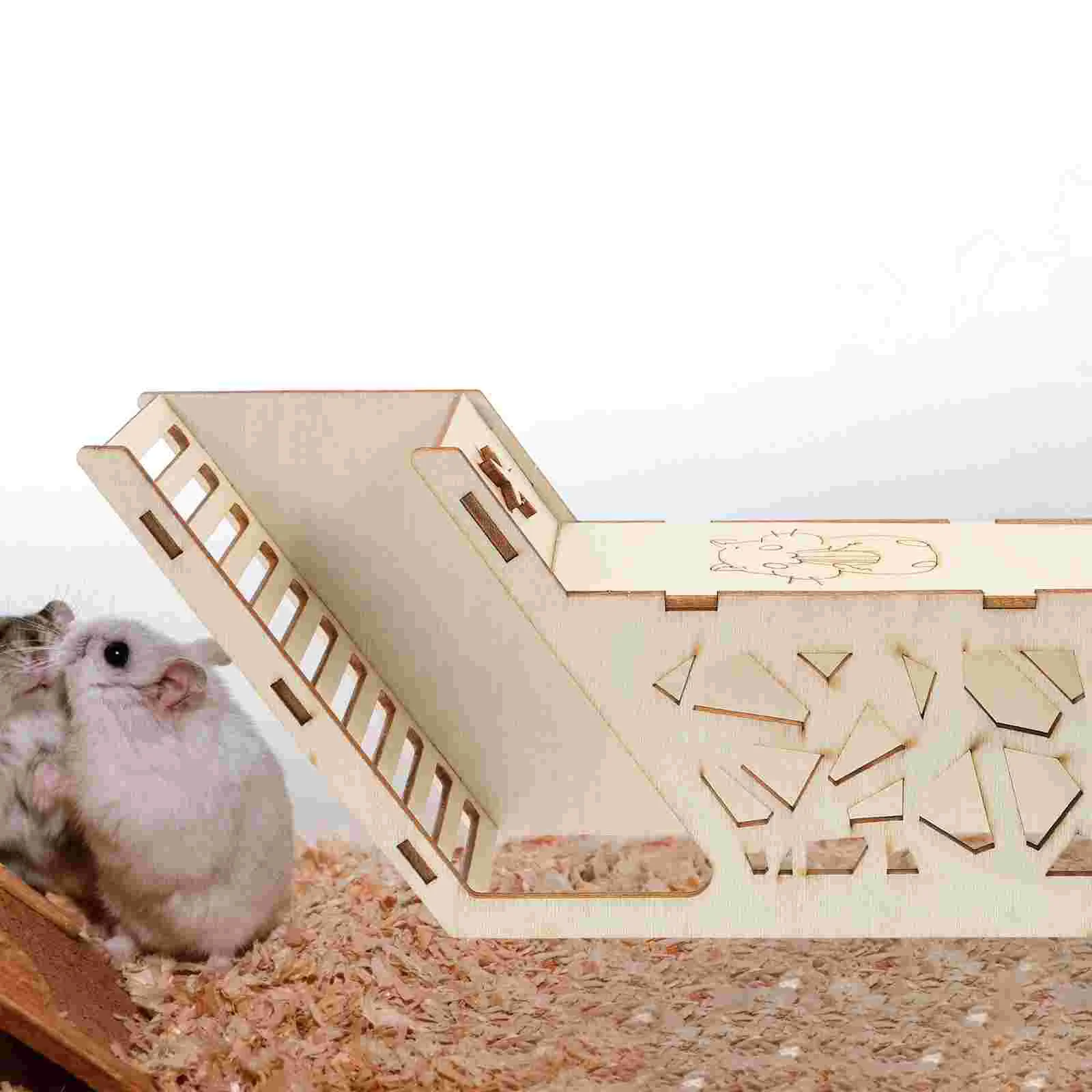 

Pet Supplies Hamster Toy Delicate Hideout Habitat Cage Squirrel Small Animal Wooden Hideouts Rat