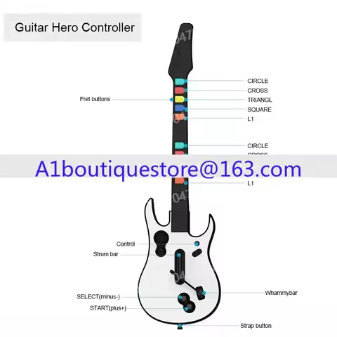 Rock band 2.4 G Remote Guitar Handle Console Gamepad 10Key For PC PS3 PCGuitar Hero Game Wireless Gaming Controller Guitar Hero