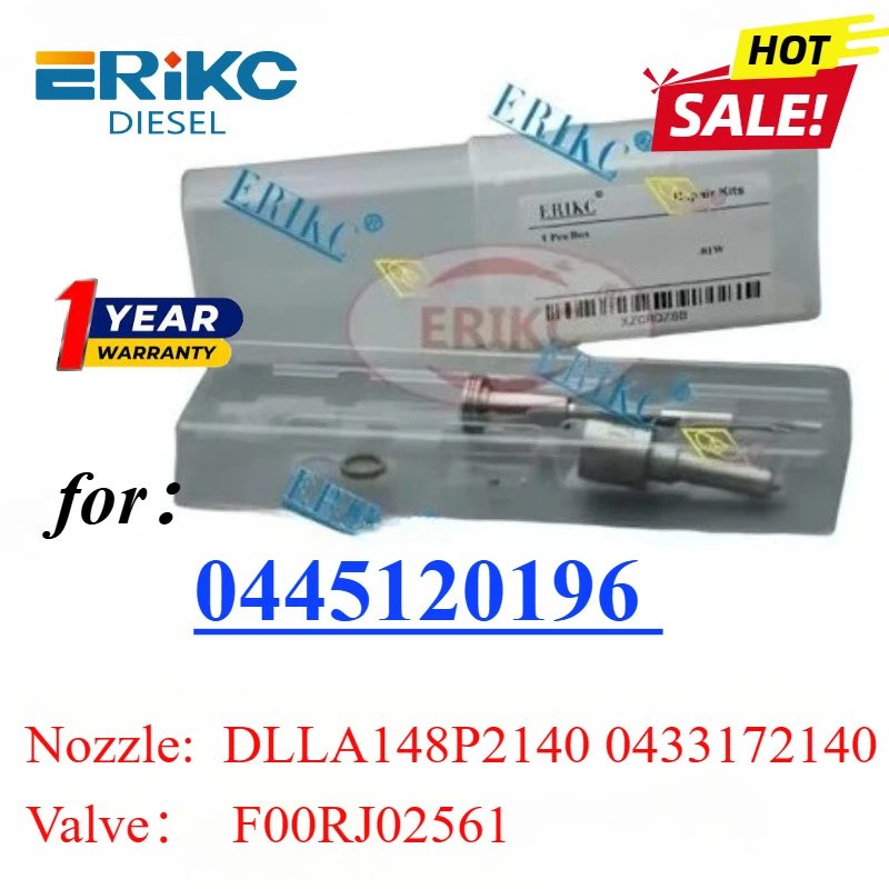 

0445120196 CR Fuel Injector Repair Nozzle DLLA148P2140 0433172140 Control Valve F00RJ02561 Kit for Bosch 0445 120 196