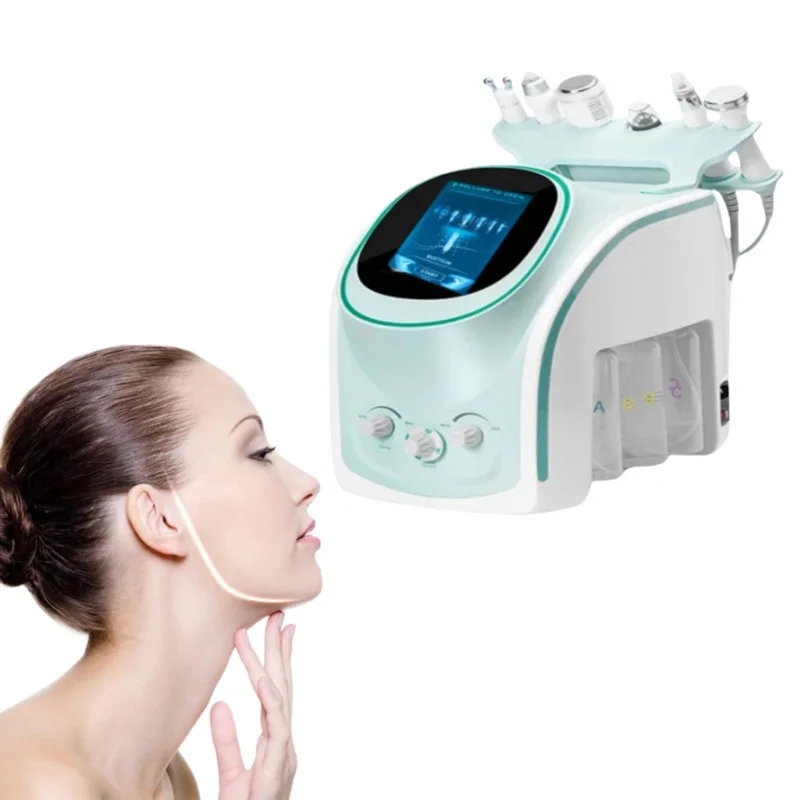 

6-In-1 Hydrogen Oxygen Beauty Machine Spa Facial Cleaning Device Multifunctional Beauty Equipment Oxygen Injection Instrument