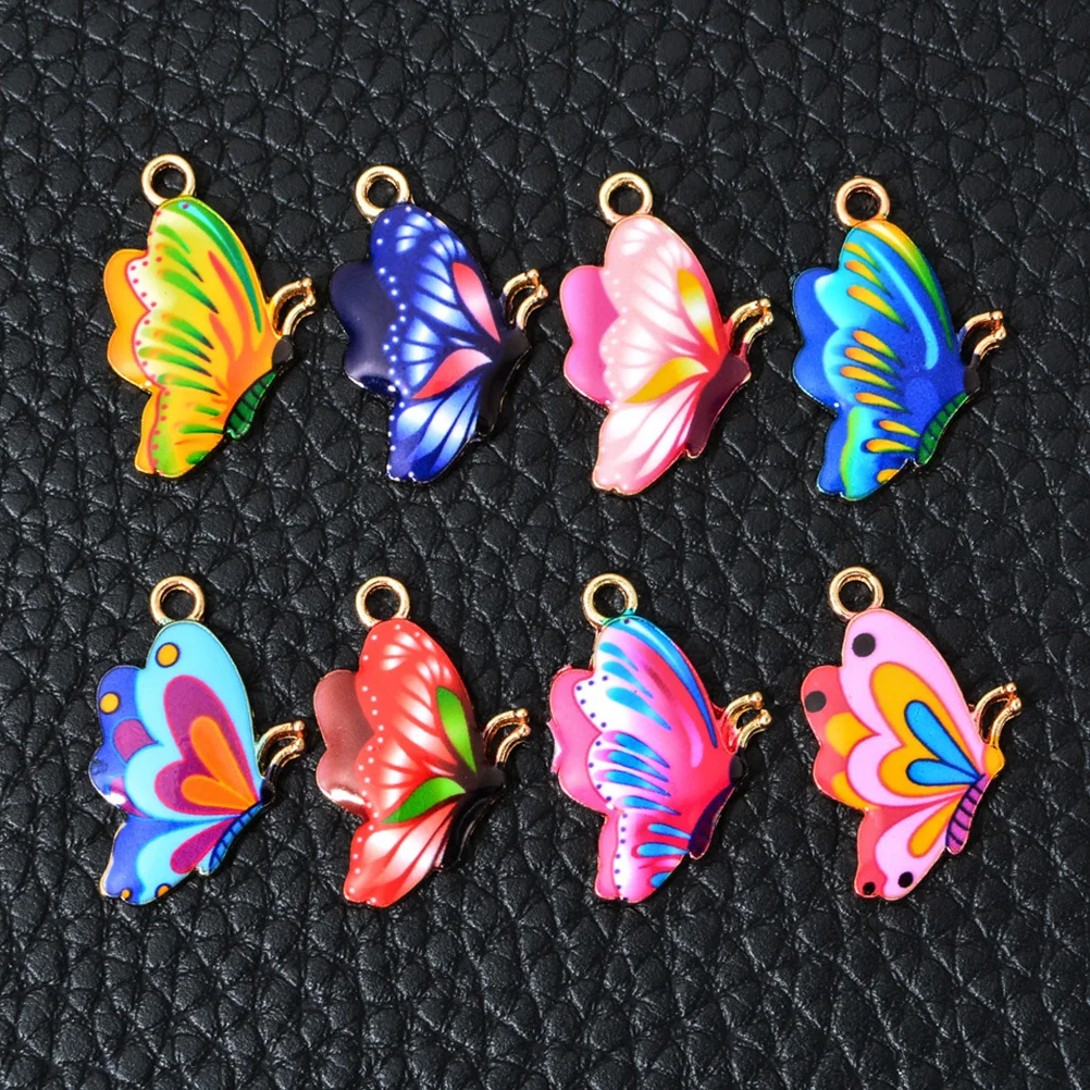 

20Pcs Butterflies Pendant Charms Alloy DIY Jewelry Making Material Creative Craft for Keychains Necklaces Bracelets Accessories