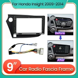 9 Inch 2DIN Android Car Radio Fascia Frame For HONDA INSIGHT 2009 2010 2011 2012 2013 2014 With Cable Dash Fitting Panel Kit