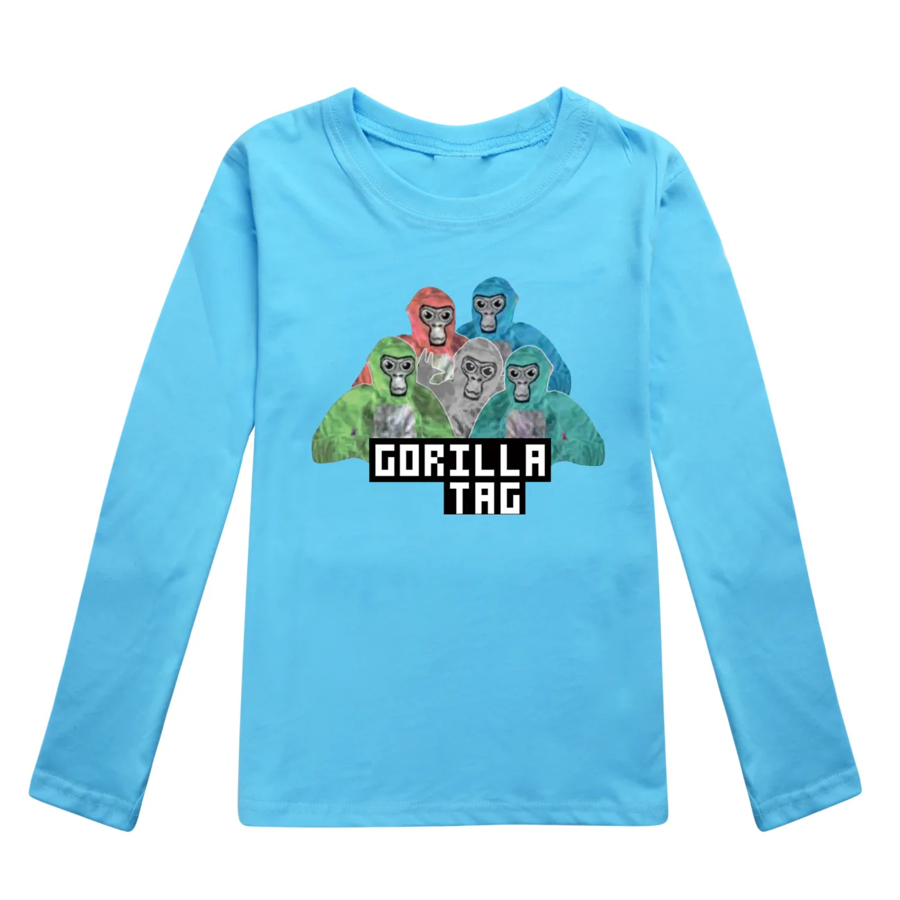 Game Gorilla Tag Clothes Kids Pure Cotton T-shirt Teenager Boys Long Sleeve Tops Toddler Girls Cartoon Tshirt Children Clothing