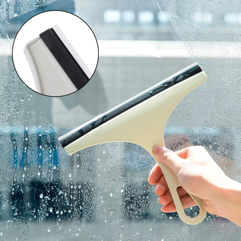 Glass Window Wiper Soap Cleaner Squeegee Scraper Bathroom Mirror Car Blade Brush