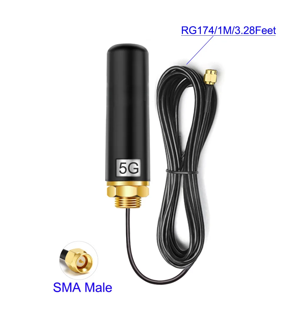 5G 4G 101WiFi Antenna600-6000MHz SMA Mâle ipex Connecteur pour WiFi Routeur Sans Fil Carte Réseau IOT Antenne