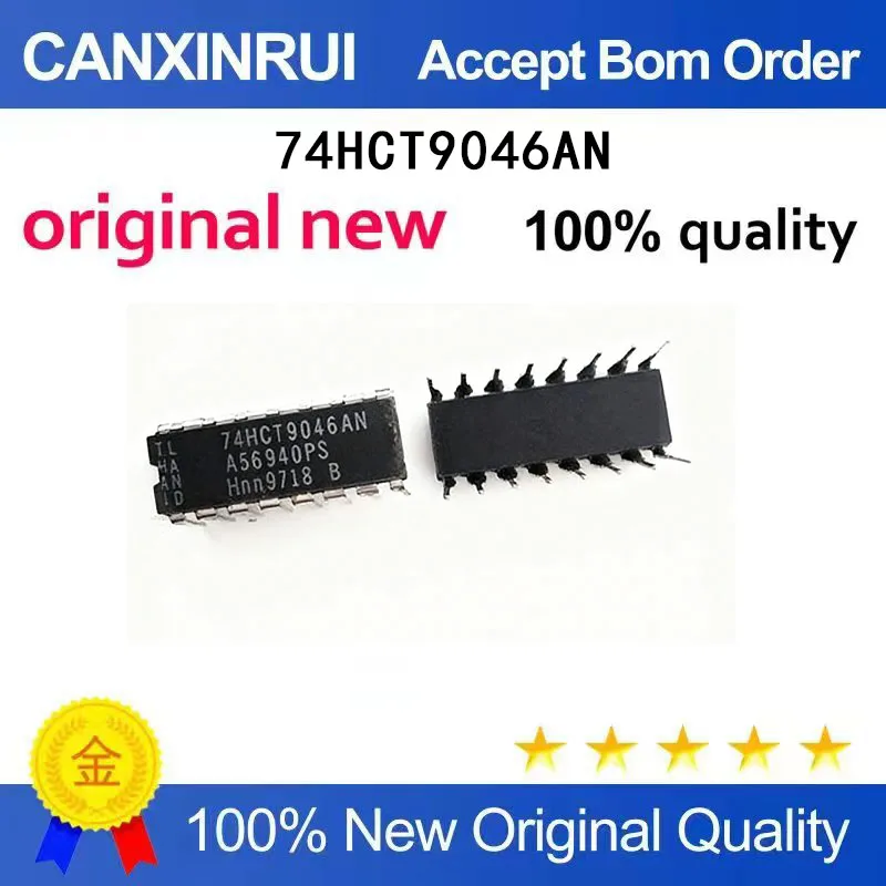 

(5-100 Pieces) Brand new original 74HCT9046AN 74HCT9046 DIP-16 direct insertion chip IC