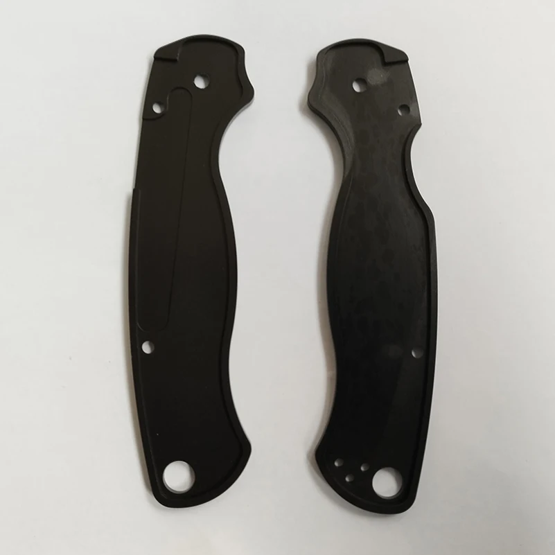 Imagem -03 - Custom Alumínio Made Folding Knife Handle Scales para Genuine Spyderco C81 Paramilitaro2 Para2 Facas Grip Faça Você Mesmo Fazendo Peças