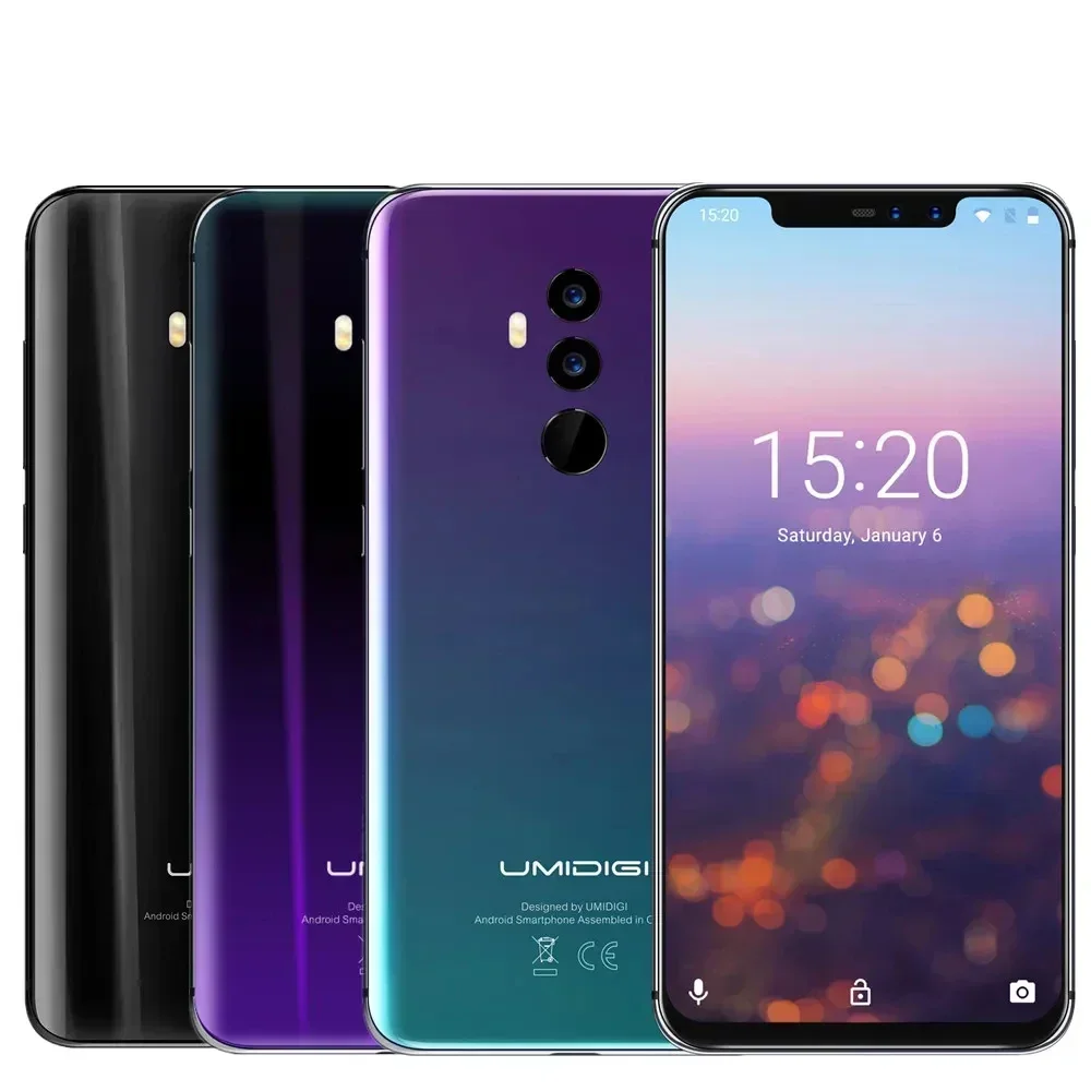 UMIDIGI Z2 Smartphone, 4GB RAM, 64GB ROM, Helio P23, MTK6763, 2.0GHz, Octa Core, 6.2 