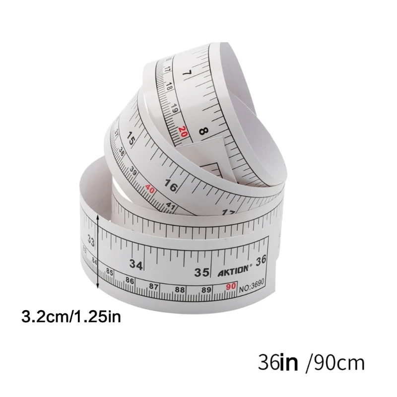  Sewing Machine Table Ruler Adhesive Measuring Tape with Centimeter Inch Scale