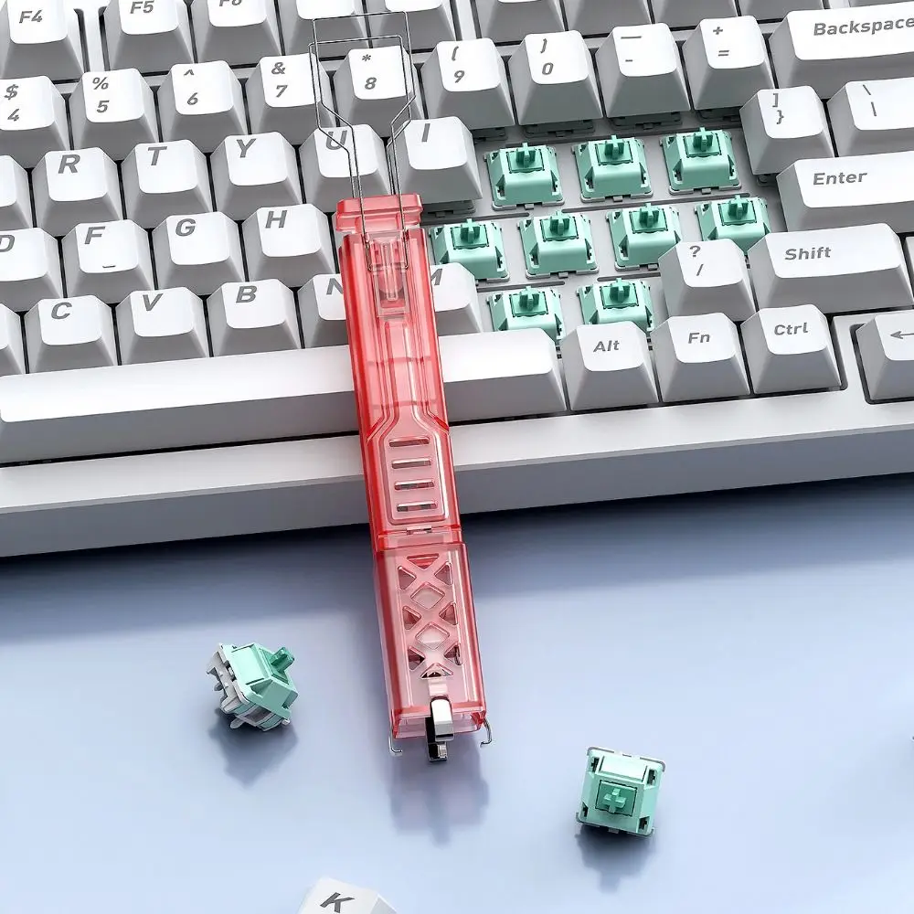 2 in 1 Keys Caps Puller Multifunction DIY Keyboard Action Adjuster Portable Professional Mechanical Keyboard Keycap Extractor