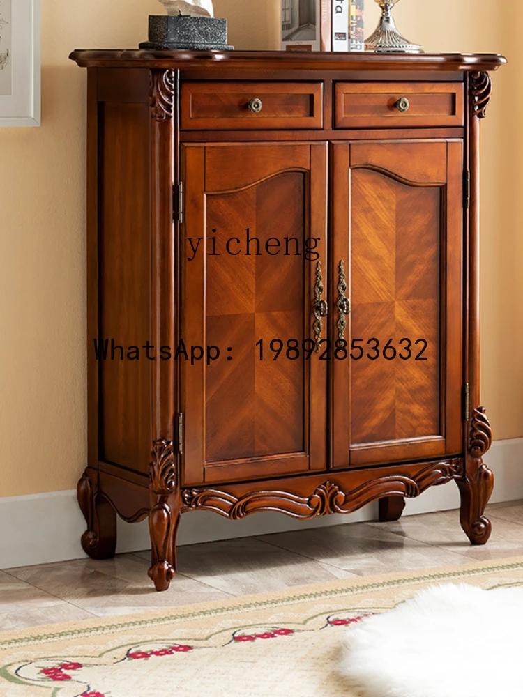 LYY  Shoe Cabinet Home Doorway Storage Double Door Shoe Cabinet Ultra-Thin Multi-Layer Hall Cabinet